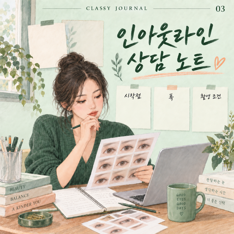 인아웃라인 상담 노트 표지
