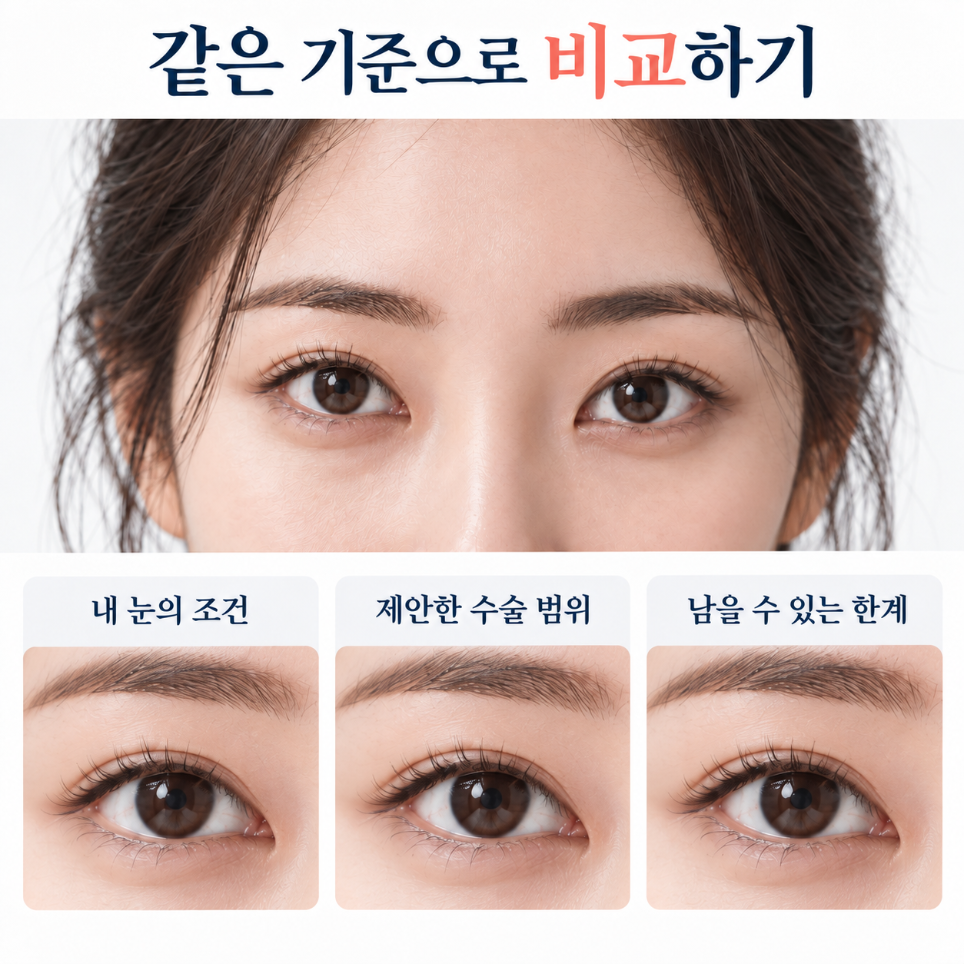 눈 상태와 수술 범위, 한계를 같은 기준으로 비교하는 상담 포인트