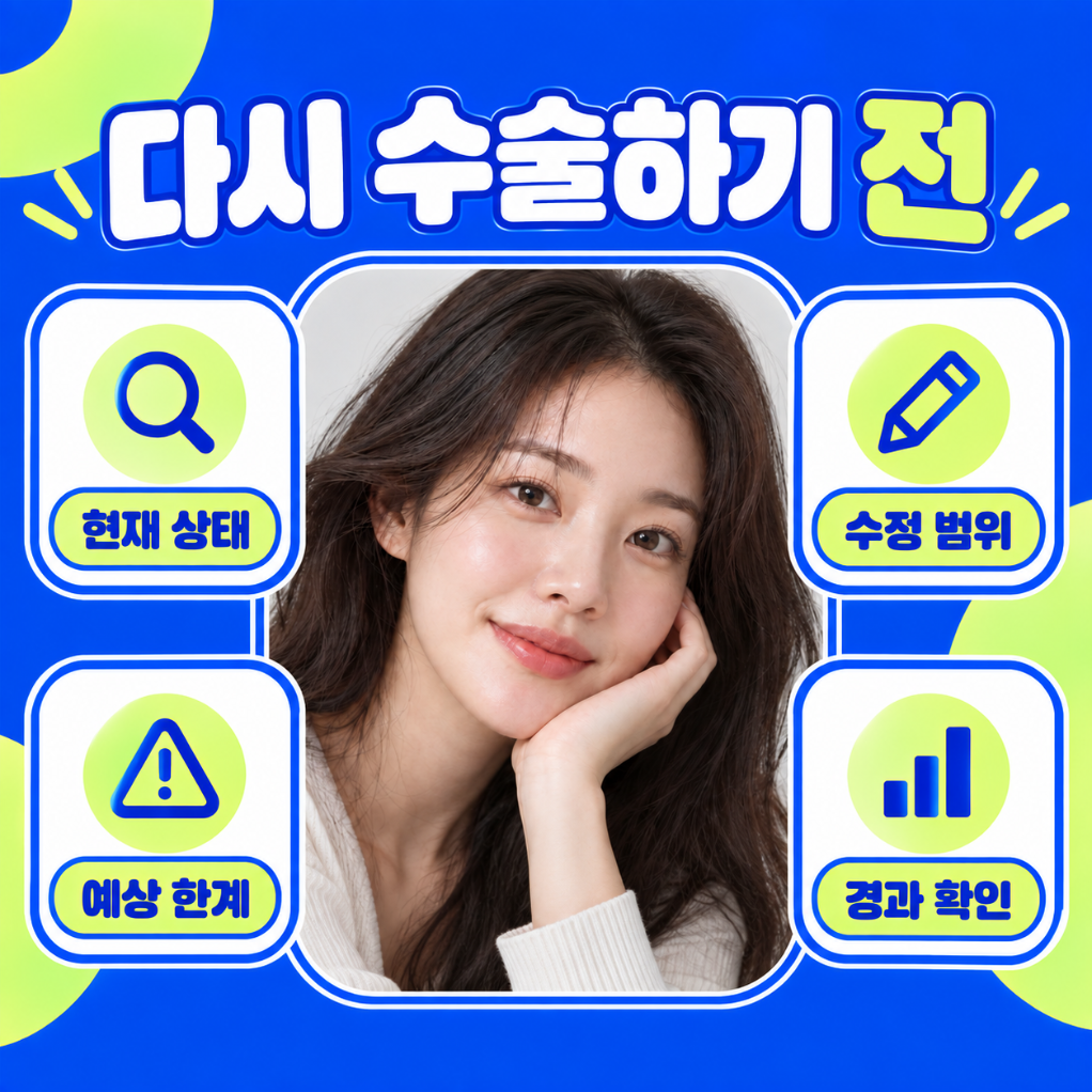현재 상태와 수정 범위, 예상 한계, 경과 확인을 위한 상담 항목