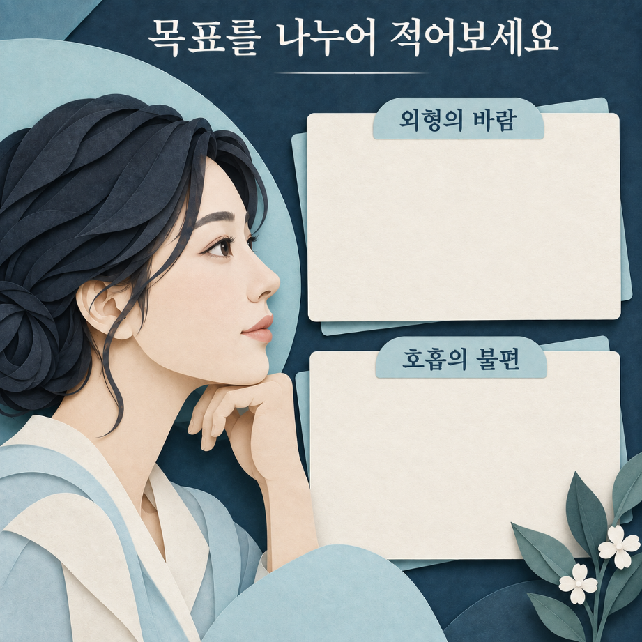 외형의 바람과 호흡의 불편을 구분하는 메모